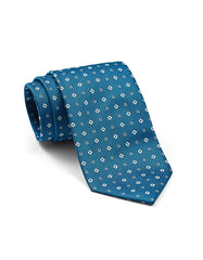 Teal Geometric Tie