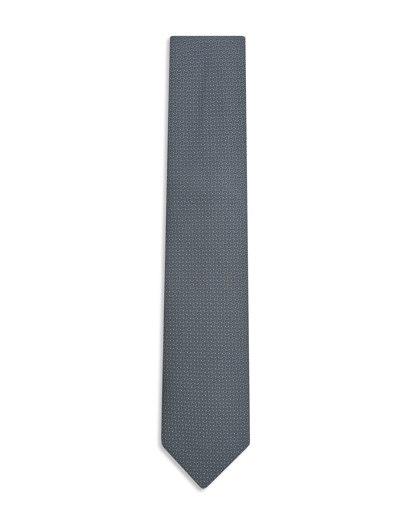Grey Geometric Tie