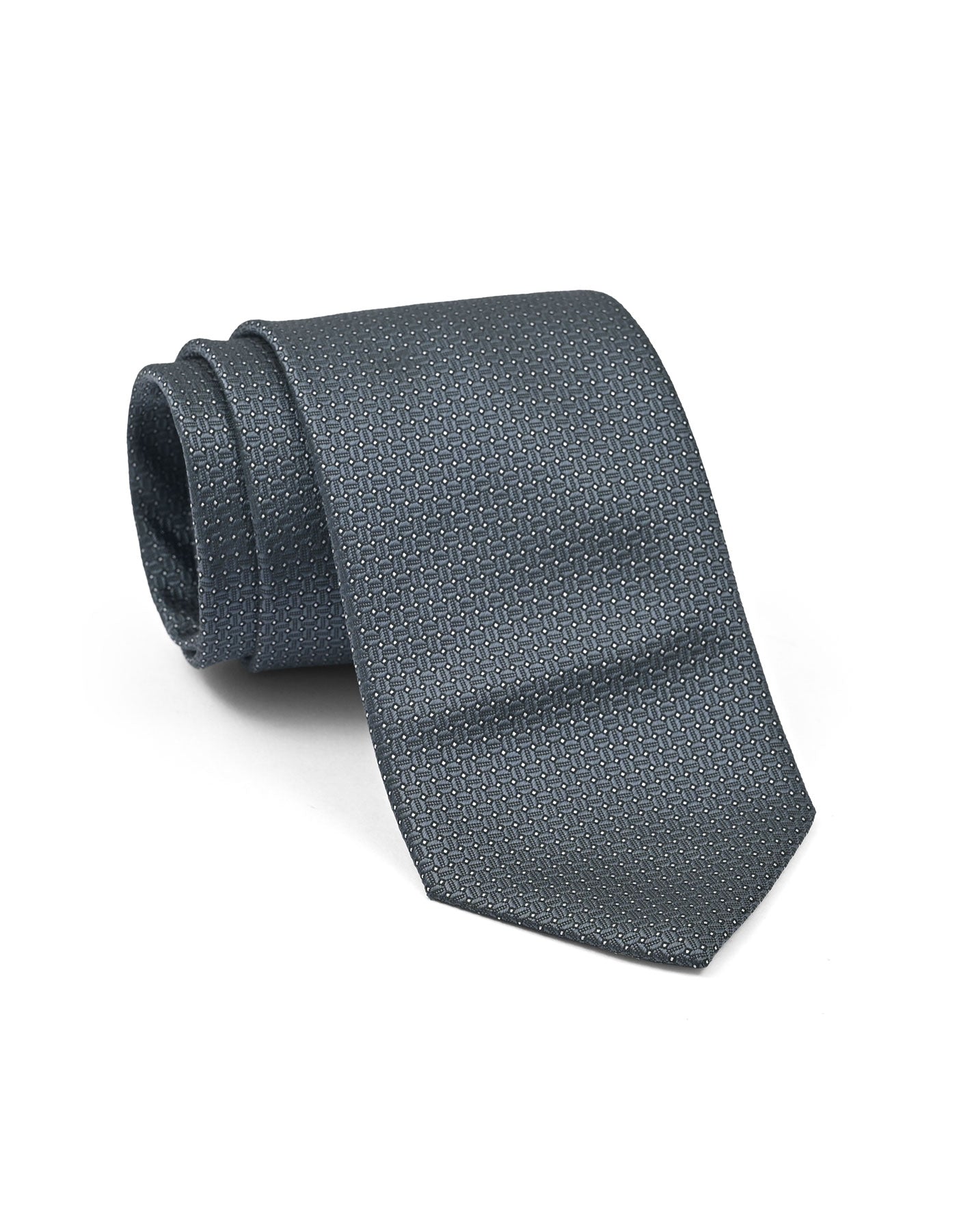 Grey Geometric Tie