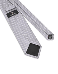 Grey Geometric Tie