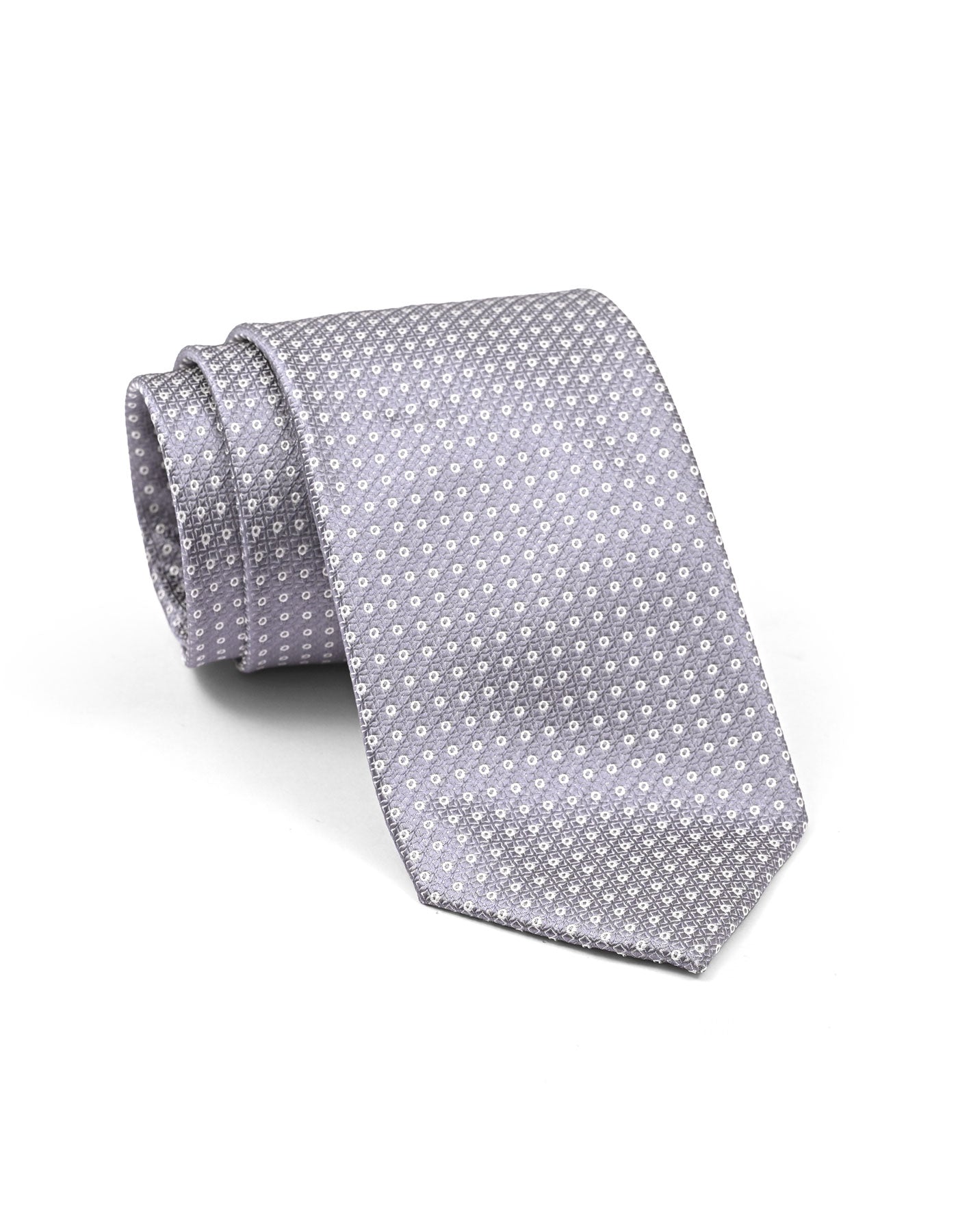 Grey Geometric Tie