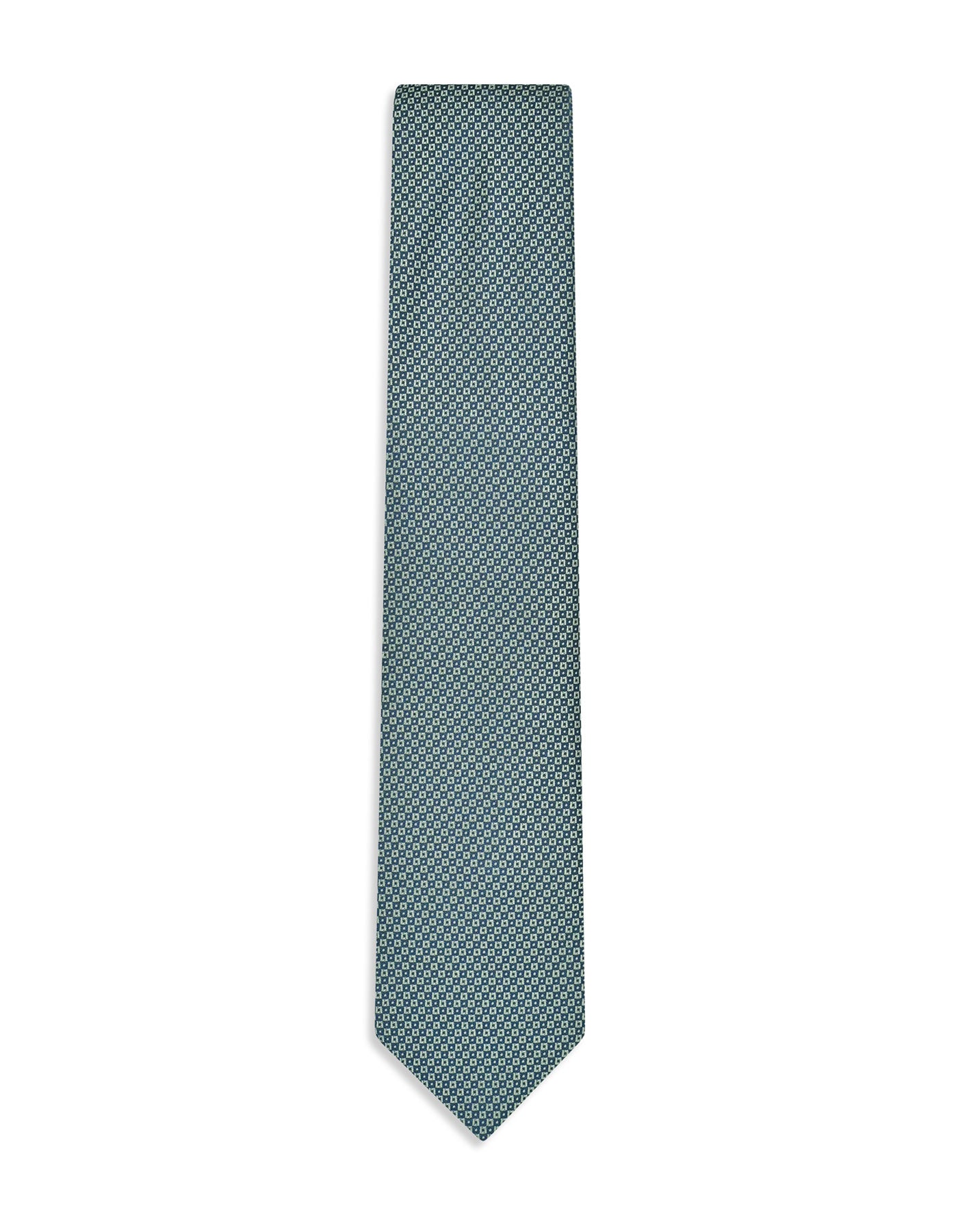 Army Green Geometric Tie