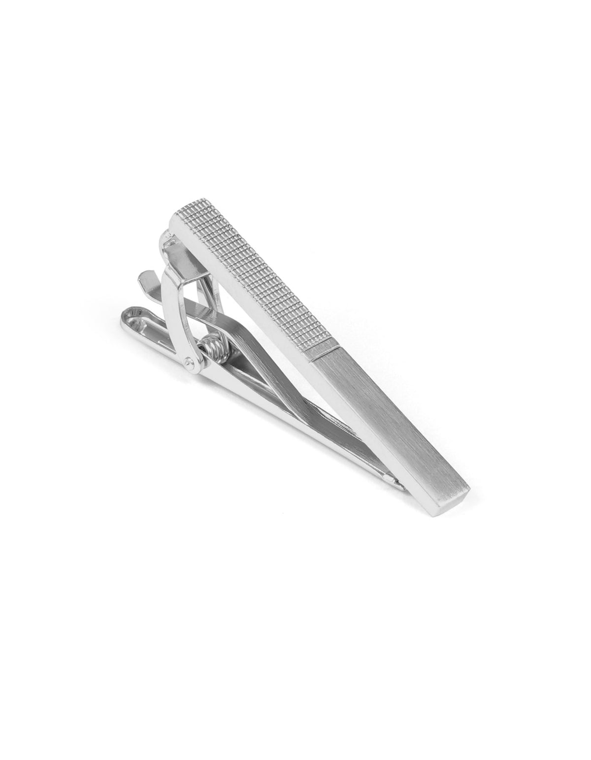 Silver Texture Tie Pin
