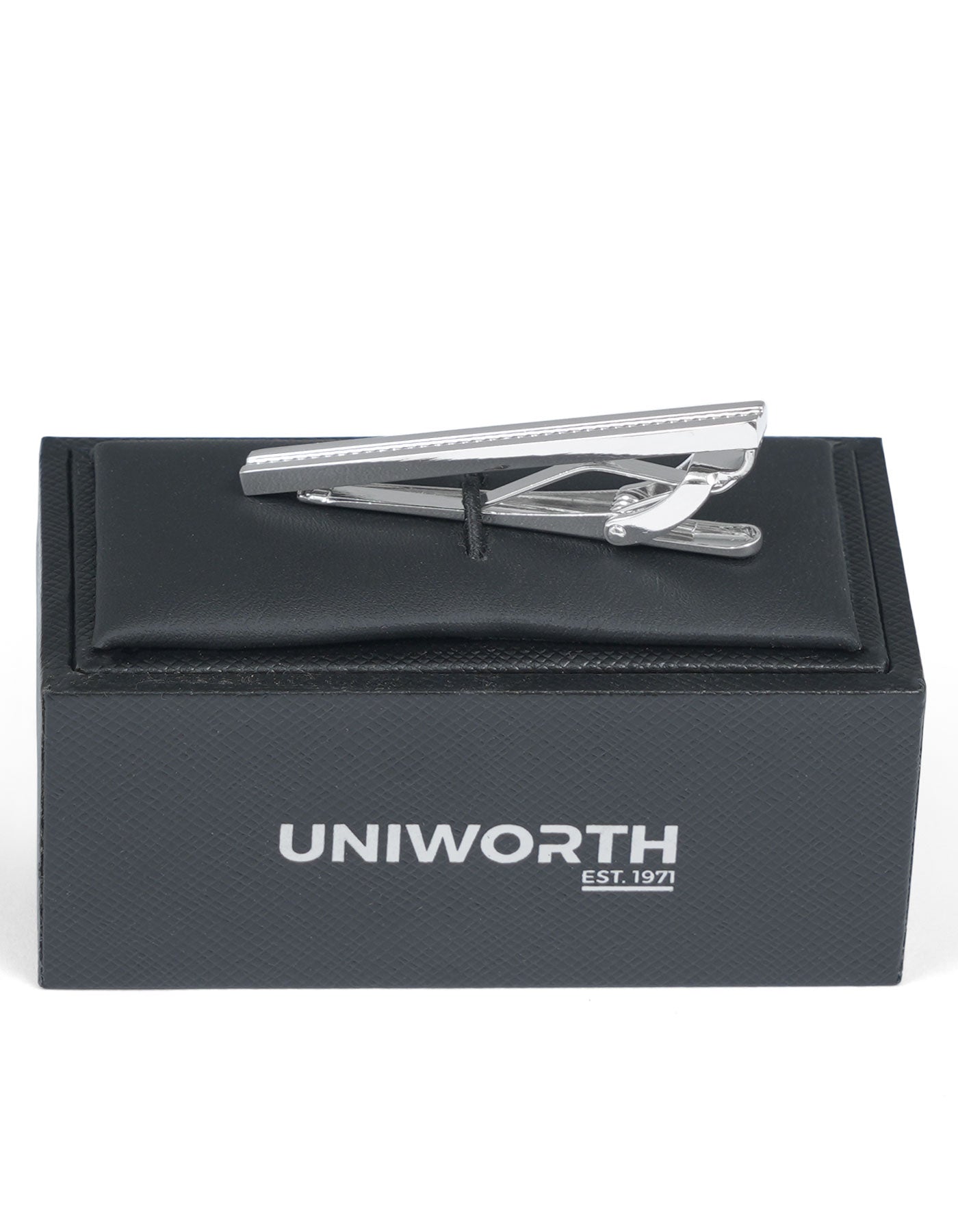 Silver Texture Tie Pin