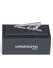Silver Texture Tie Pin
