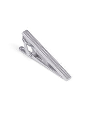 Silver Texture Tie Pin