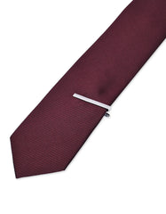 Silver Texture Tie Pin