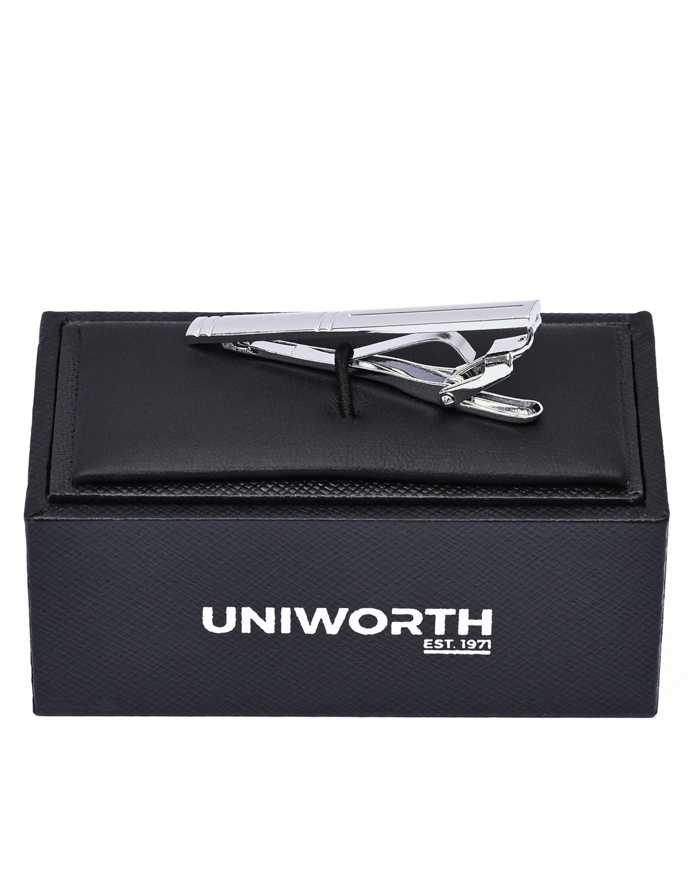 Silver Texture Tie Pin