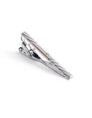 Silver Texture Tie Pin