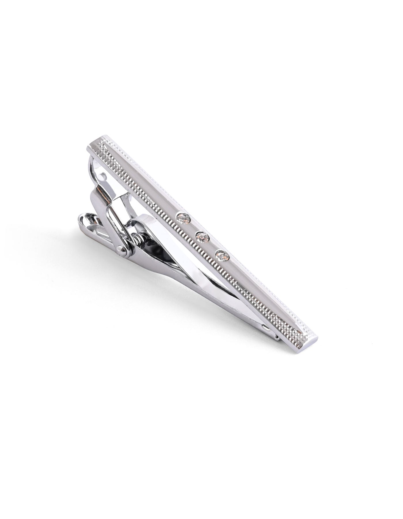 Silver Texture Tie Pin