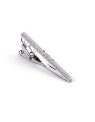 Silver Texture Tie Pin