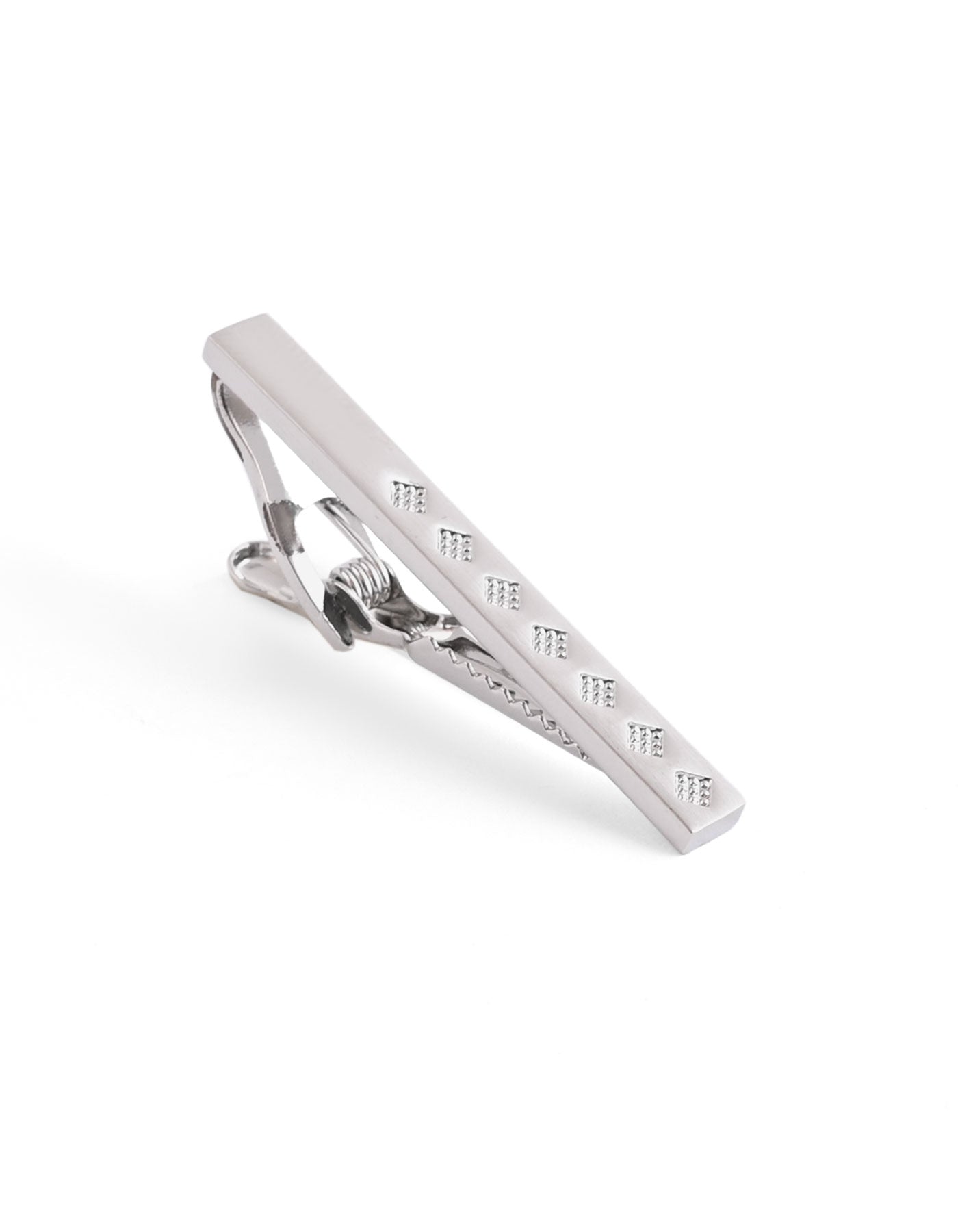 Silver Geometric Tie Pin