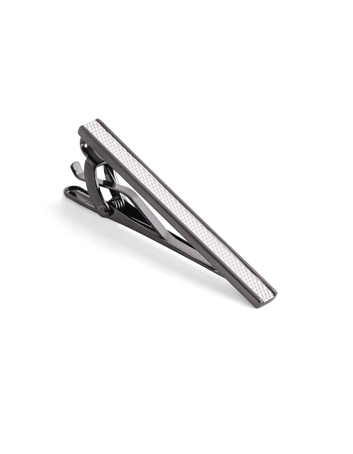 Gun Metalic Geometric Tie Pin