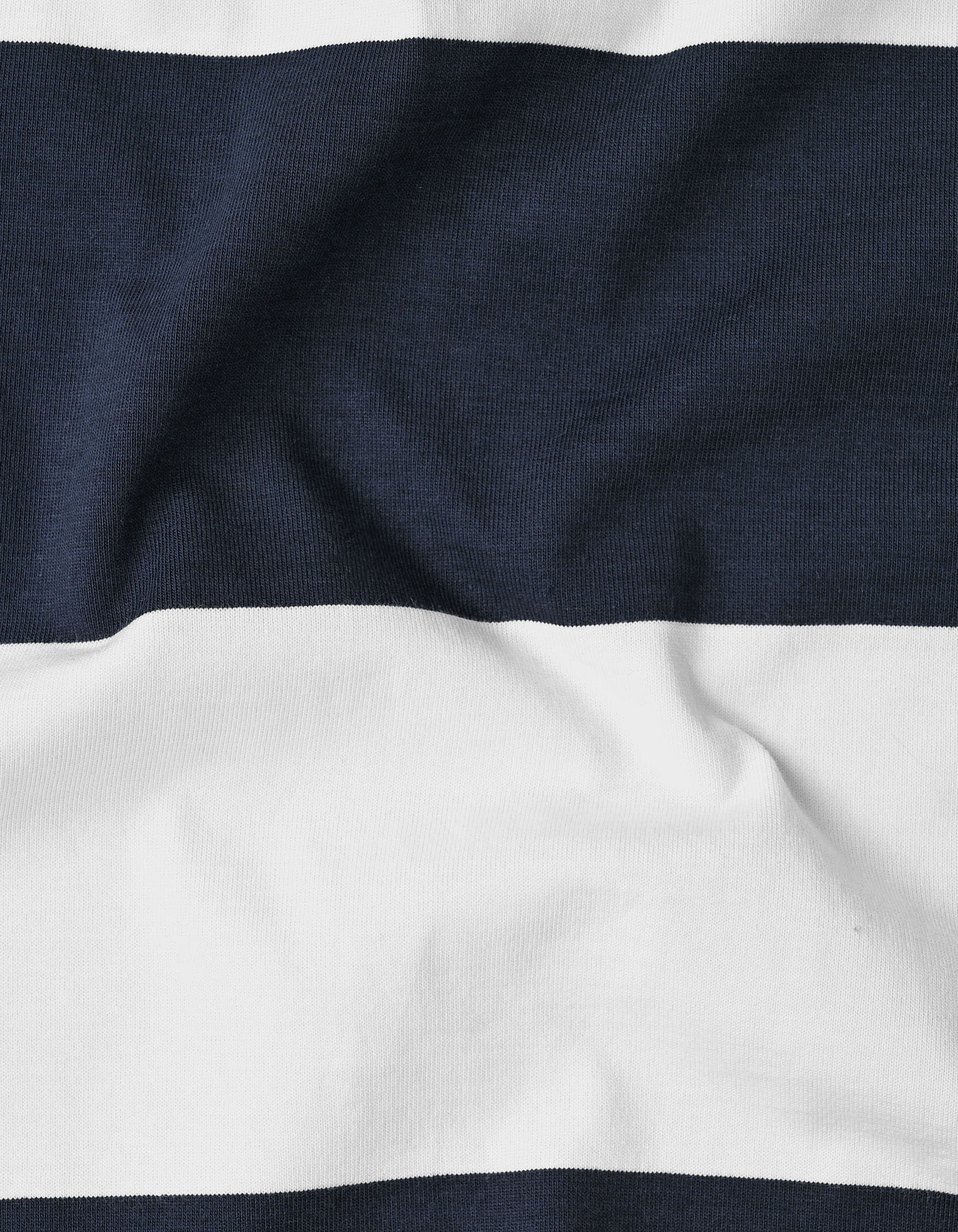Navy Stripe Embroidered Rugby Polo