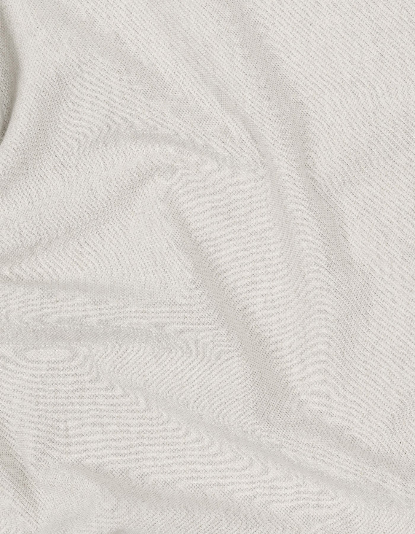 Oatmeal Plain Pique Polo Shirt