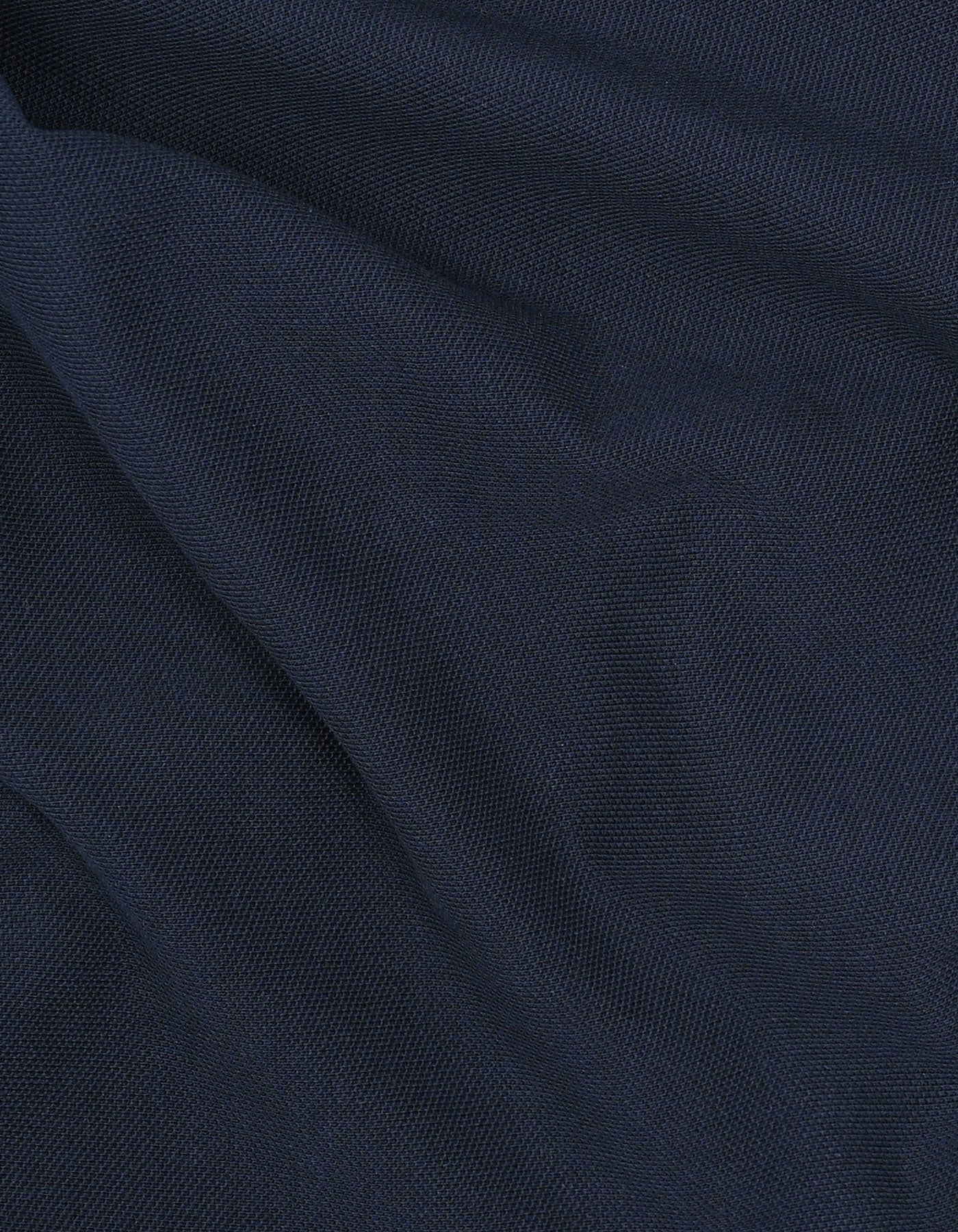 Navy Color Block Pique Polo Shirt
