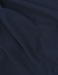 Navy Color Block Pique Polo Shirt