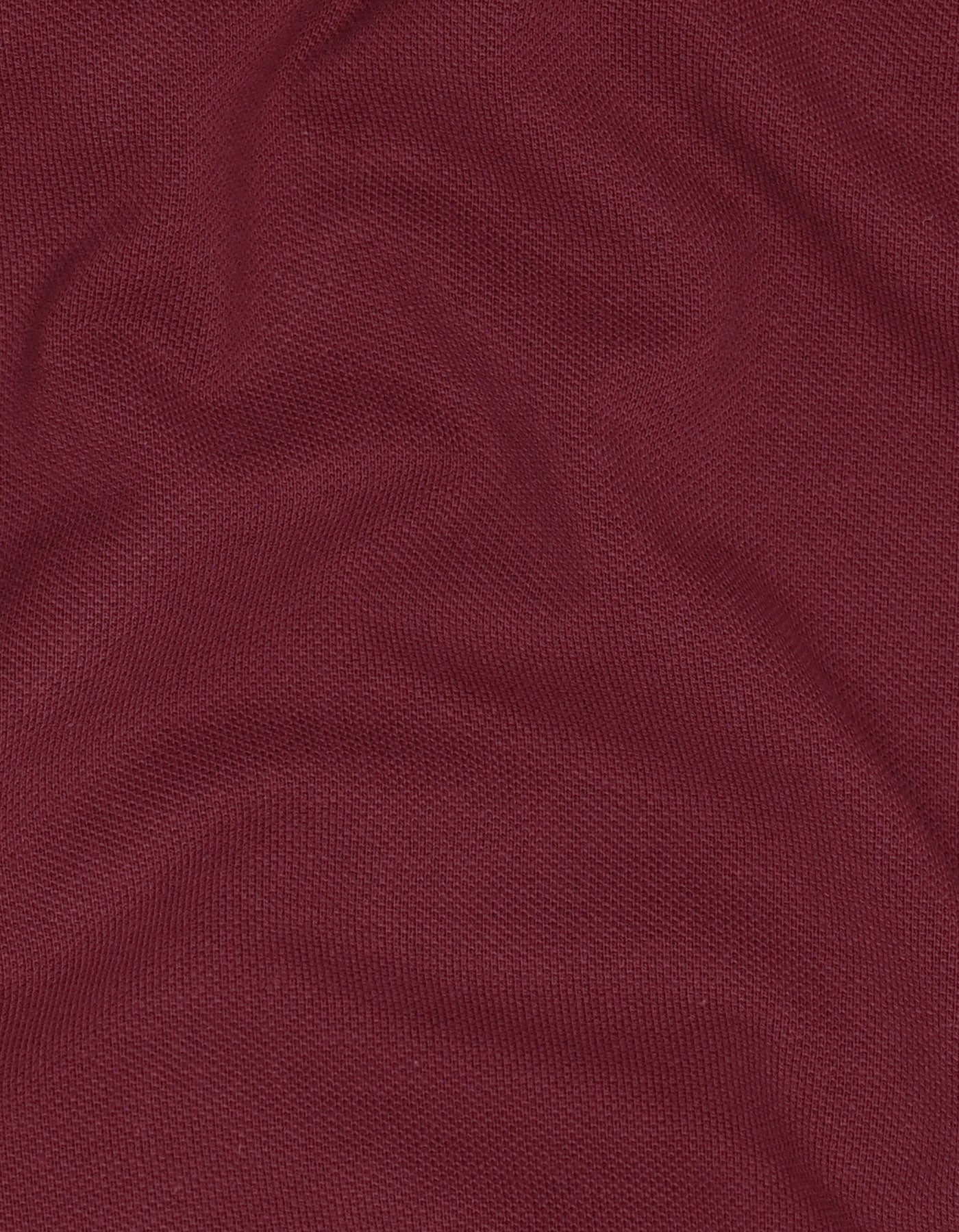 Maroon  Color Block Pique Polo Shirt