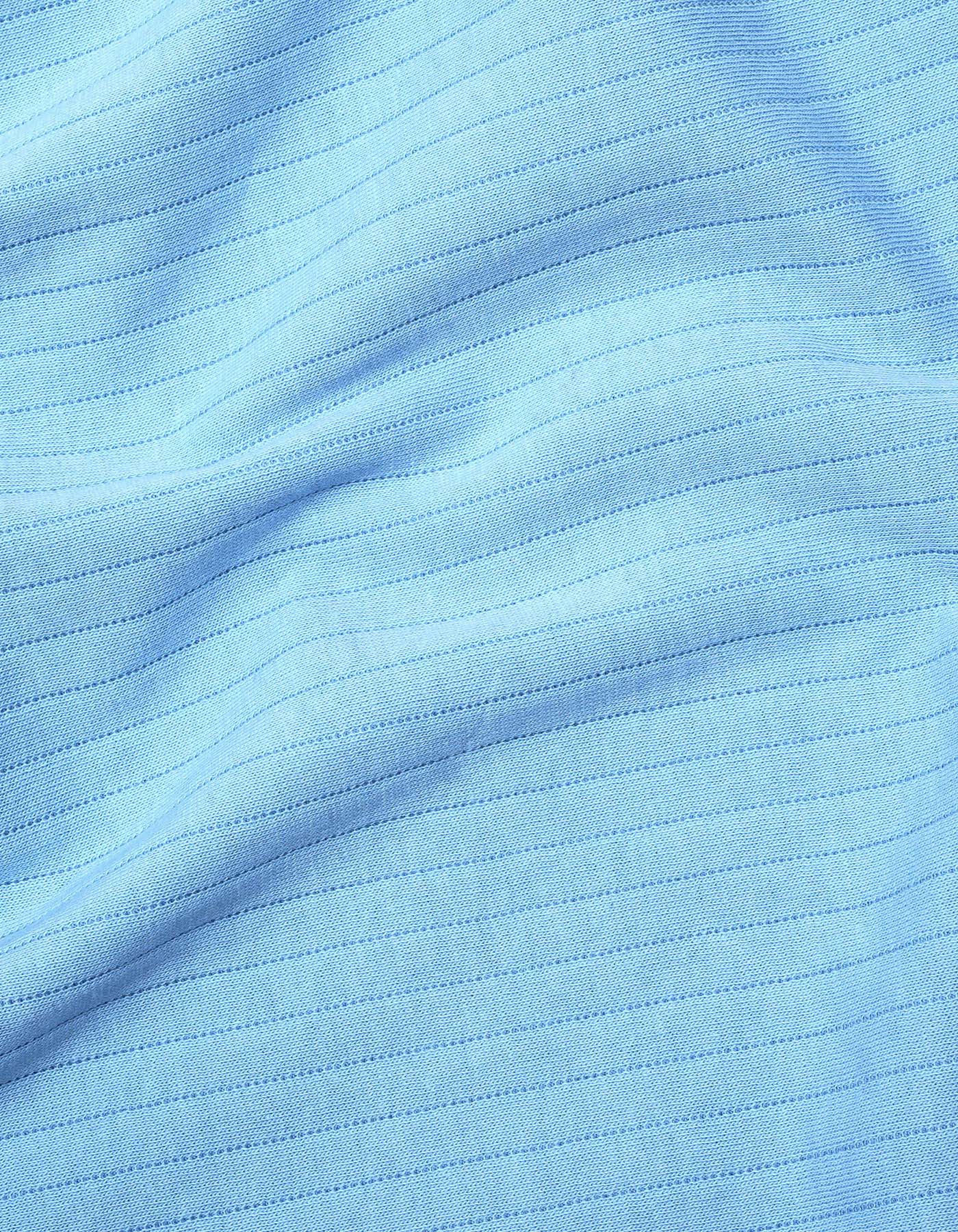 Sky Texture Jersey Polo Shirt
