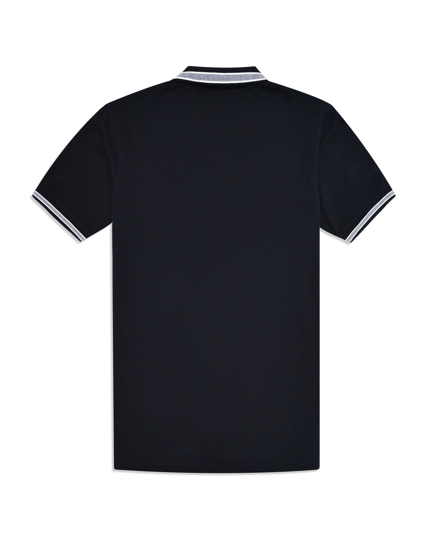 Black Plain Pique Polo Shirt