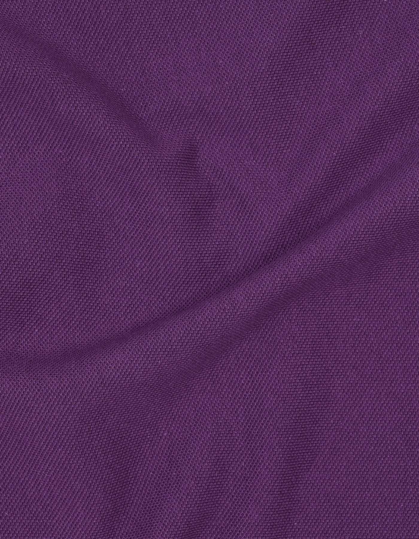 Purple Plain Pique Polo Shirt