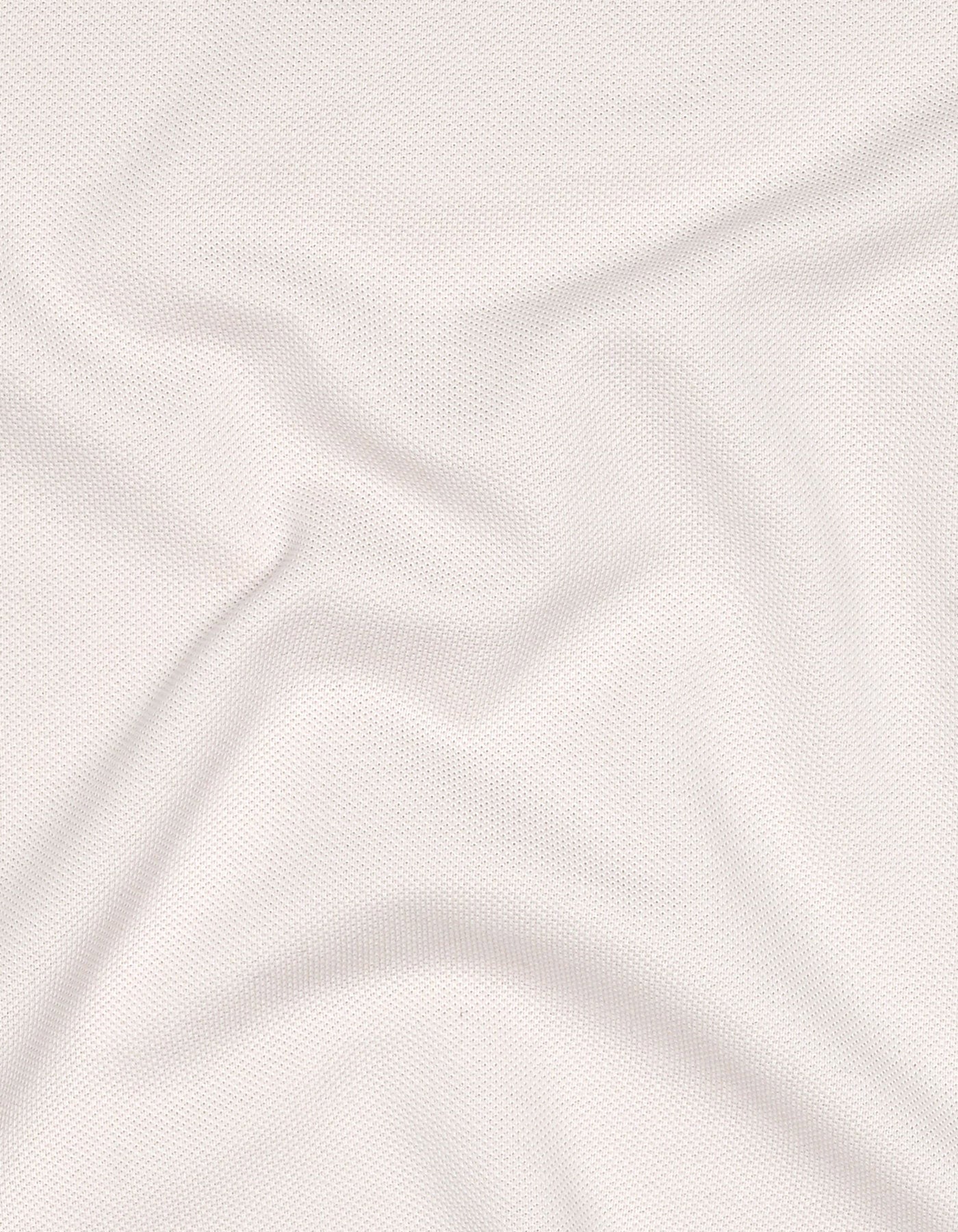 Champions Off White Plain Pique Polo Shirt