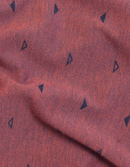 Rust Printed Pique Polo Shirt