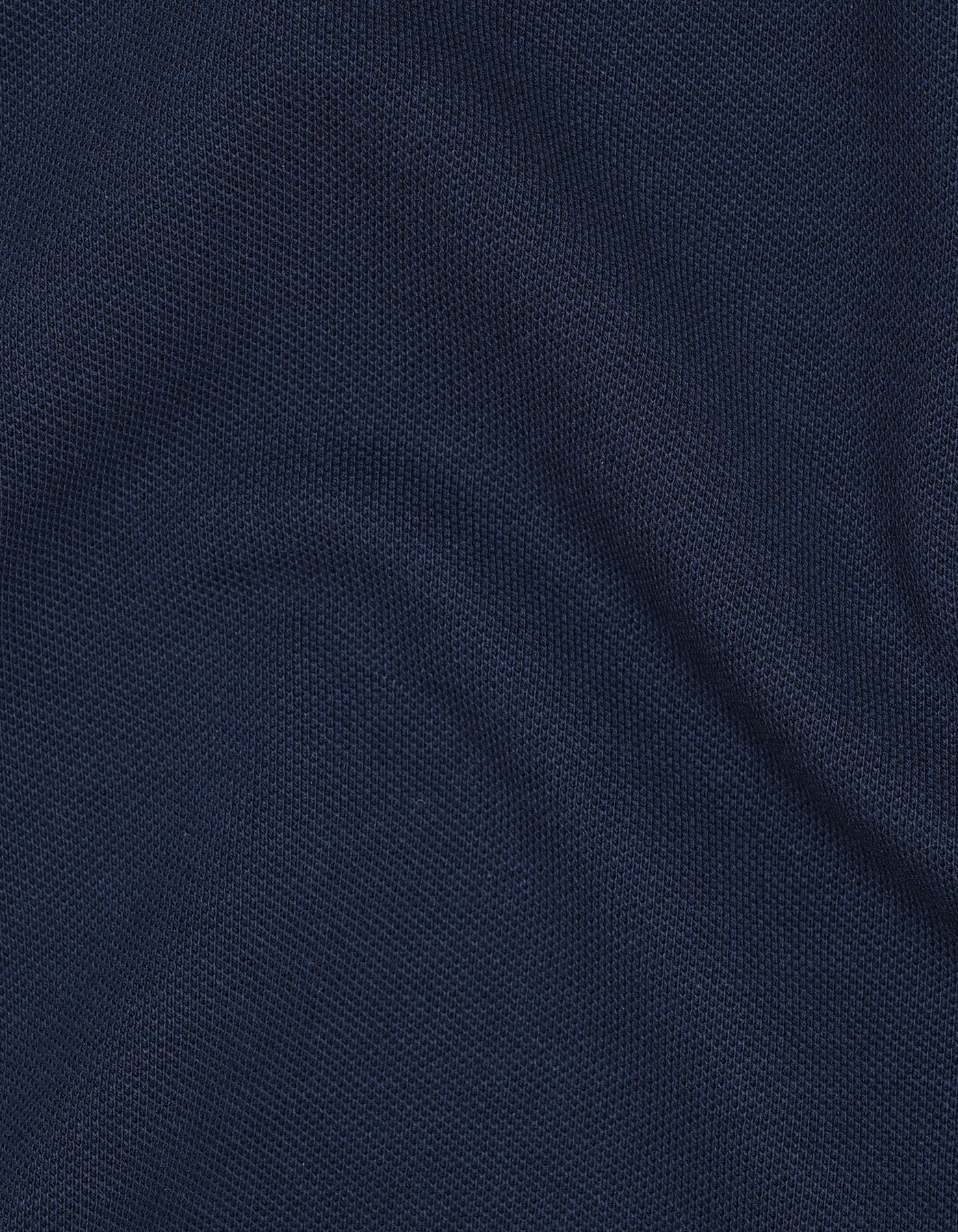 Navy Plain Pique Polo Shirt