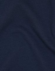 Navy Plain Pique Polo Shirt