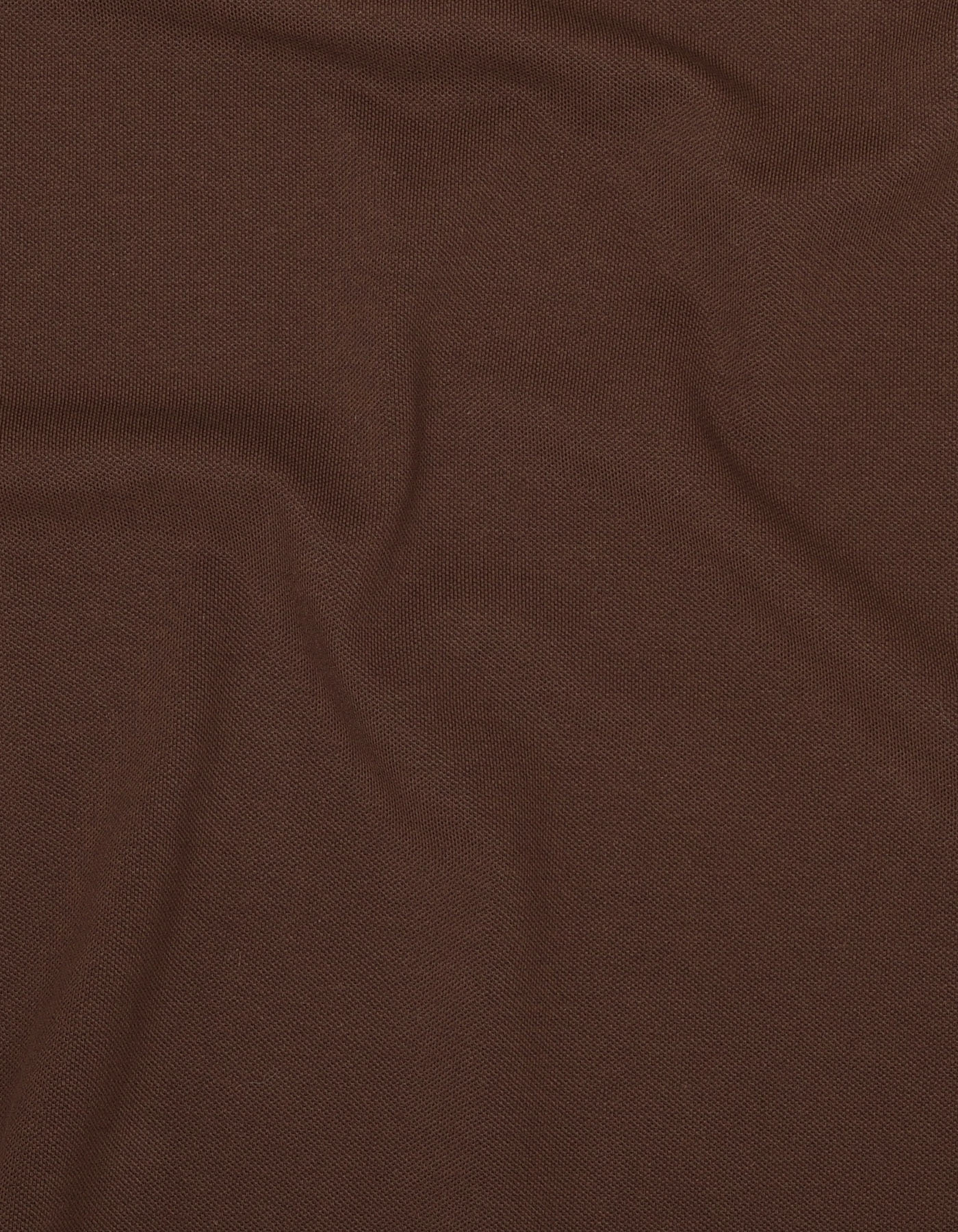 Brown Plain Pique Polo Shirt
