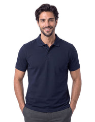 Navy Plain Pique Polo Shirt