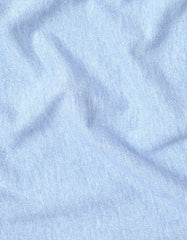 Sky Blue Melange Plain Pique Polo Shirt