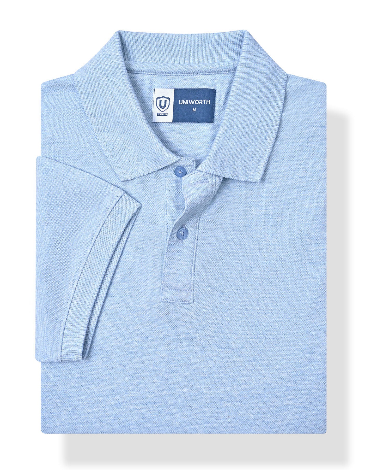 Plain Sky Blue Melange TP2606-L
