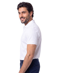 White Plain Pique Polo Shirt