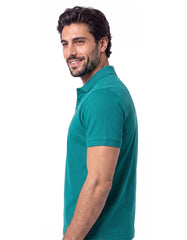 Teal Plain Pique Polo Shirt