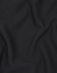 Black Plain Pique Polo Shirt