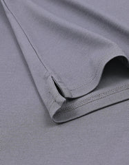 Charcoal Plain Pique Polo Shirt