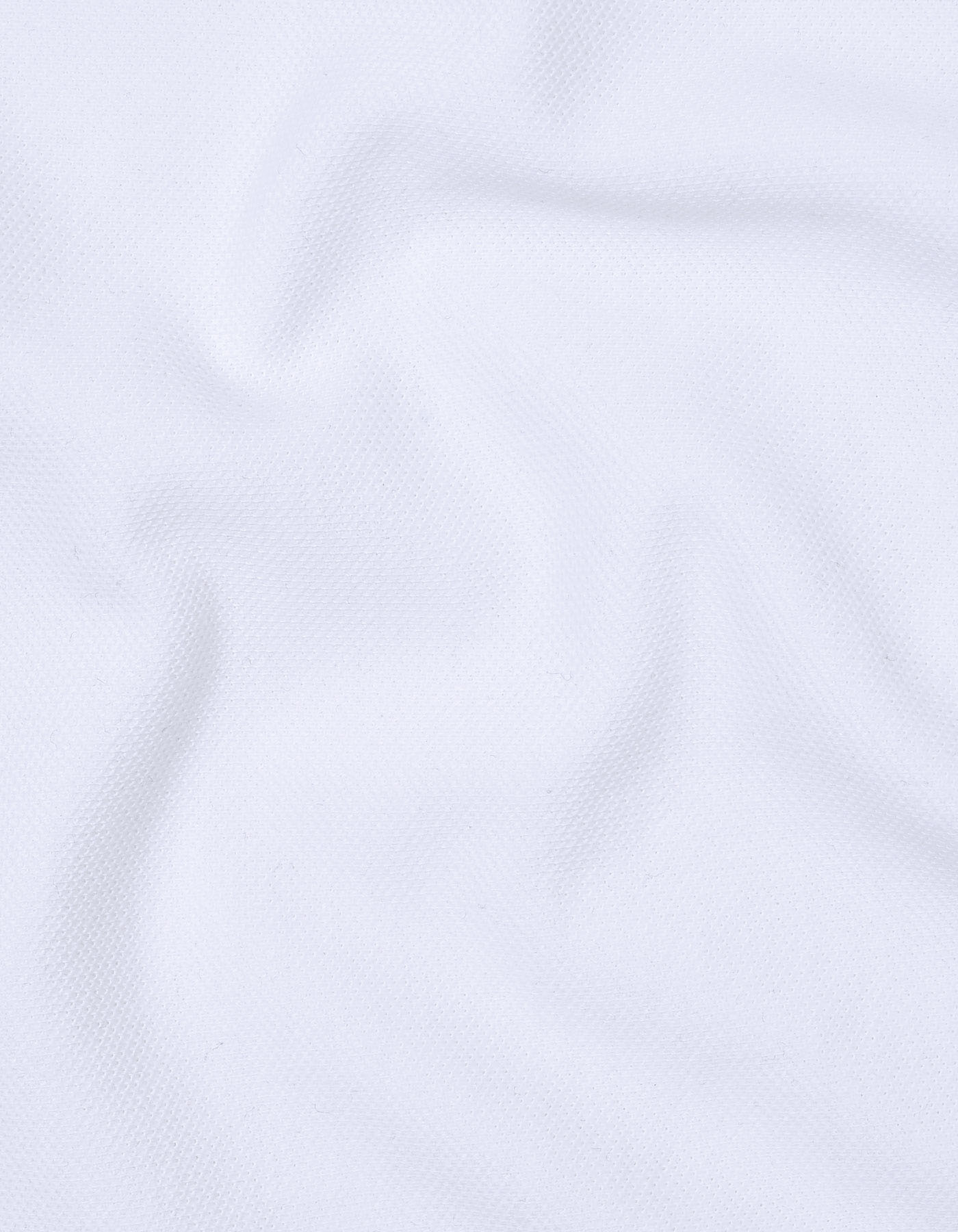 White Contrast Collar Embroidered Pique Polo Shirt