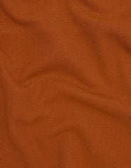 Brown Textured Color Block Polo Shirt