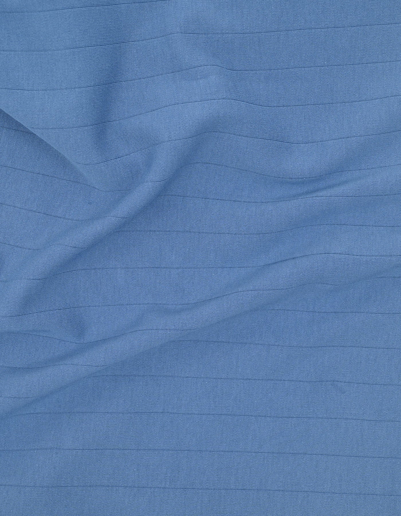 Aura Blue Plain Interlock Polo Shirt