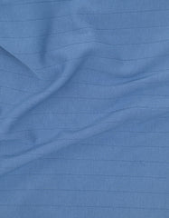 Aura Blue Plain Interlock Polo Shirt