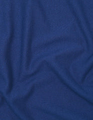 E Blue Plain Pique Polo Shirt