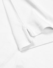 White Plain Supima Cotton Pique Polo Shirt