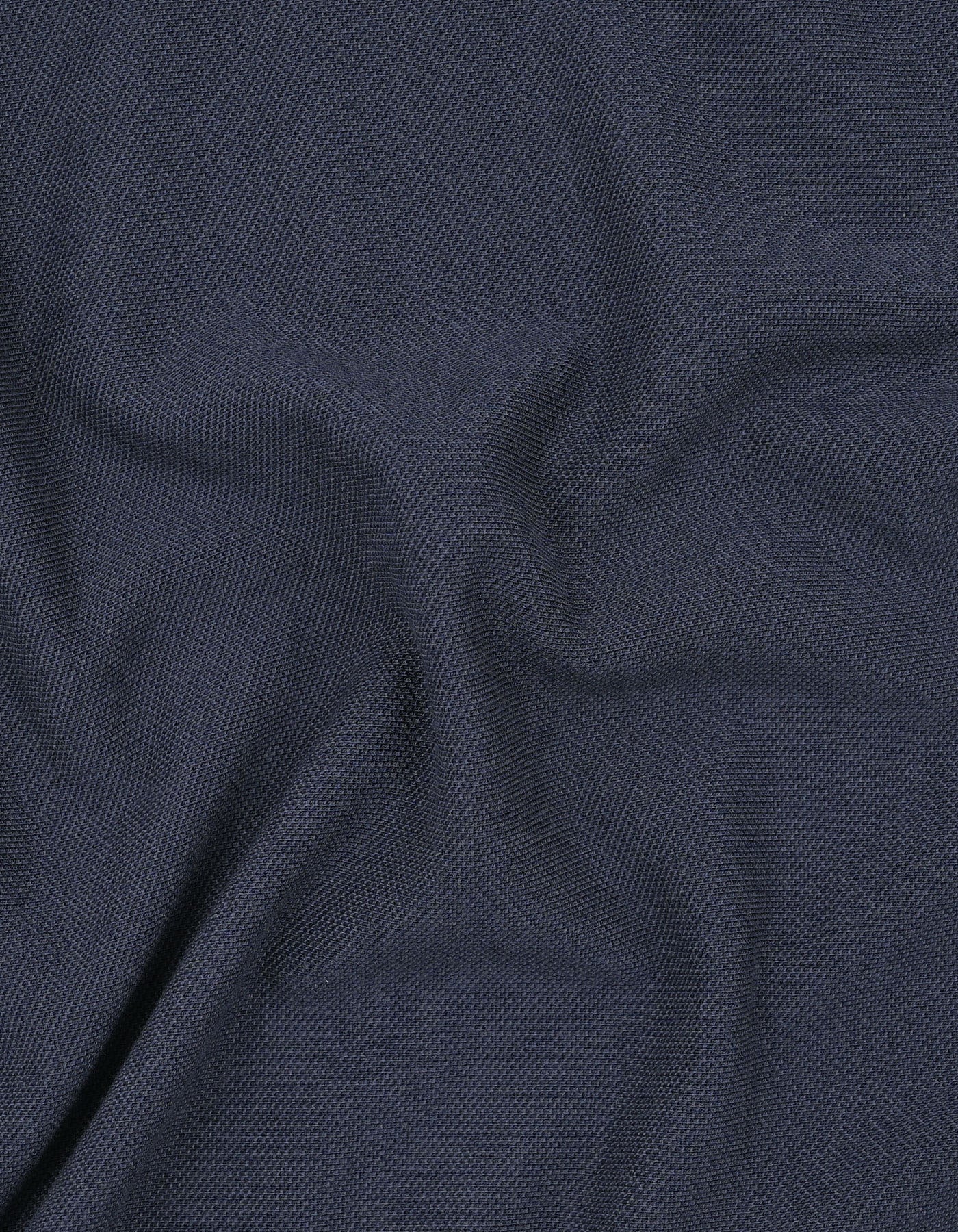 Navy Plain Supima Cotton Pique Polo Shirt