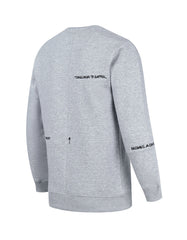 Heather Grey Embroidered Sweatshirt