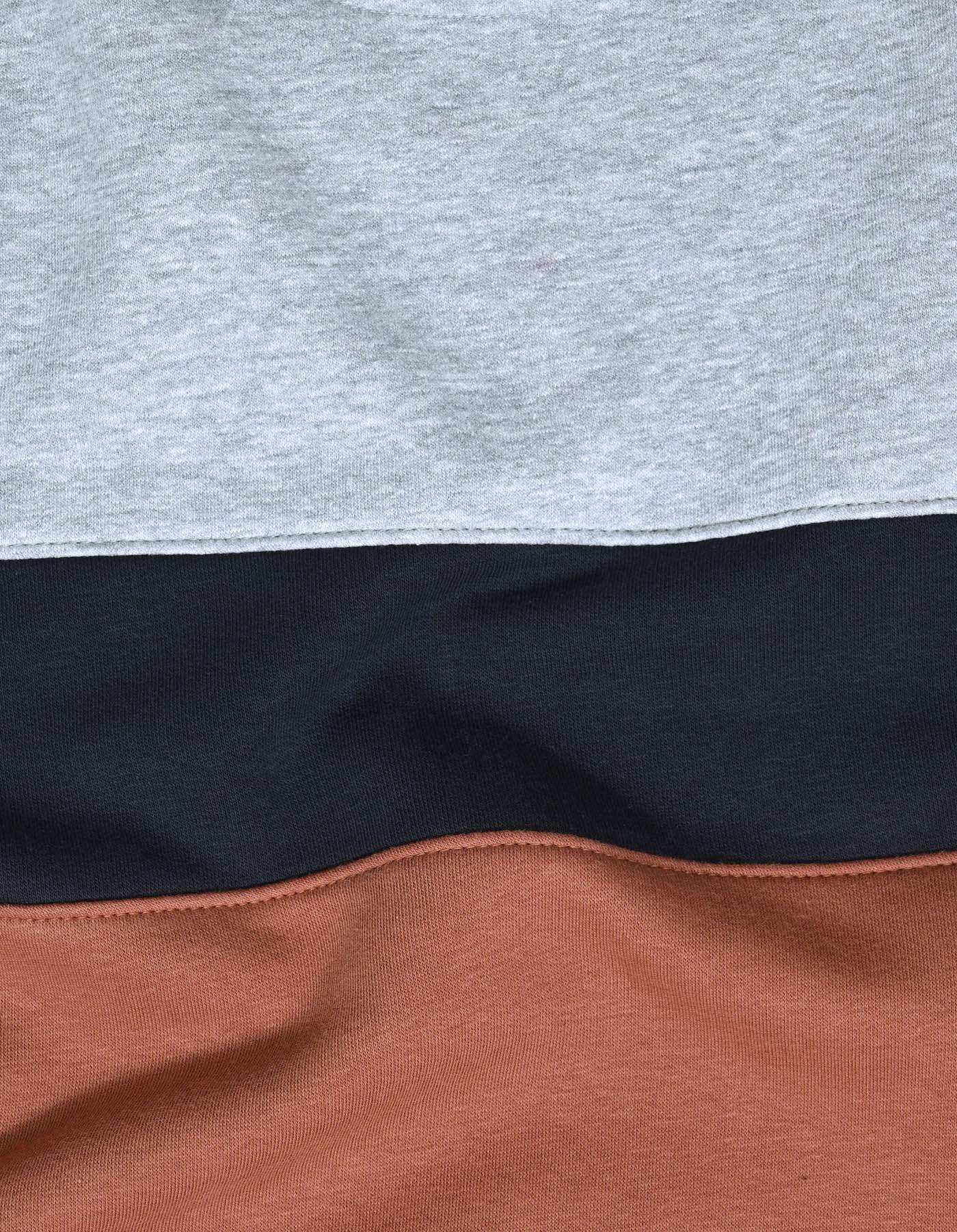 Heather Grey Color Block Sweatshirt