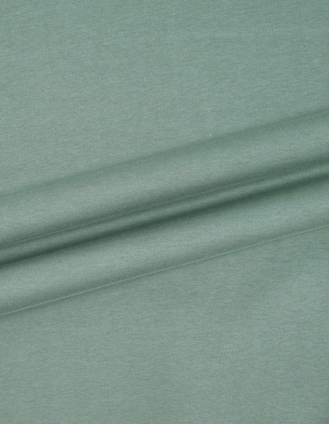 Aqua Grey Color Block Relaxed Sweatshirt