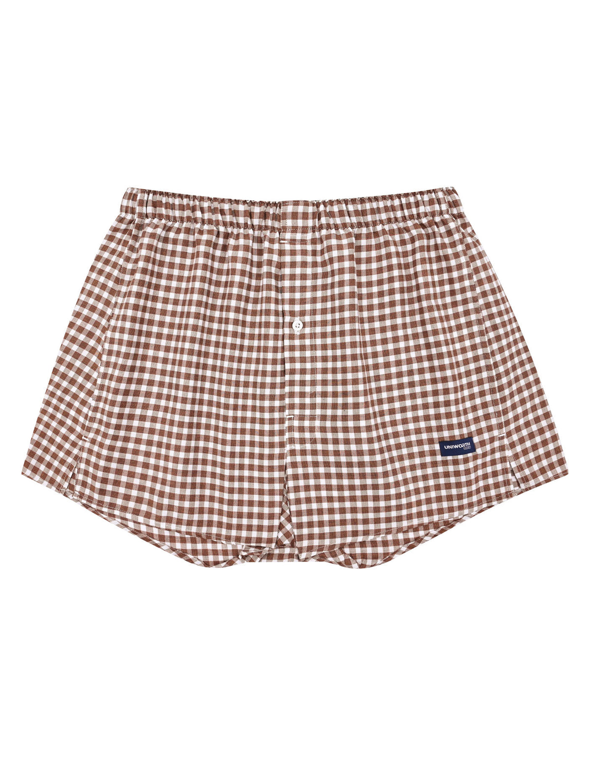 Brown Boxer Woven UBS28164-S