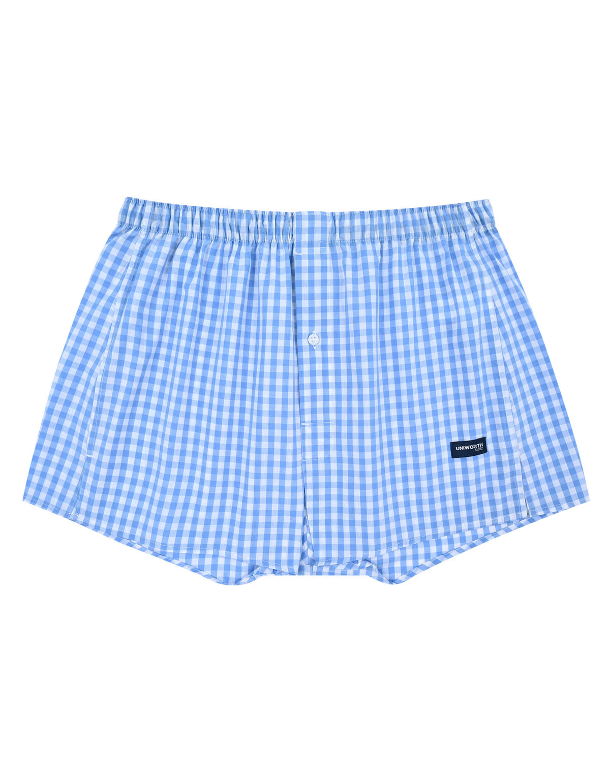 L Blue Boxer Woven UBS2895-S