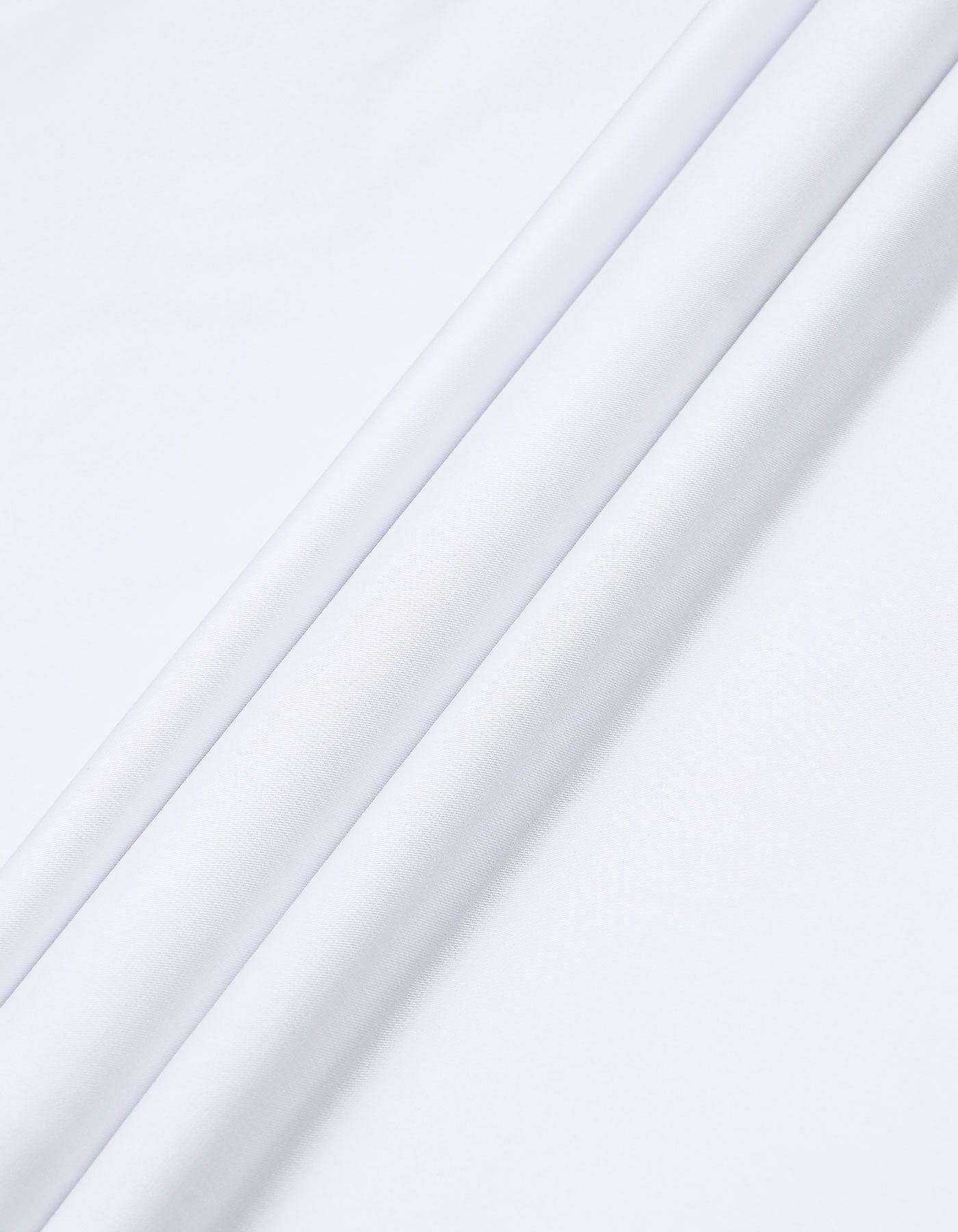 White Plain Unstitched Bamboo Blend Ethnic Suit